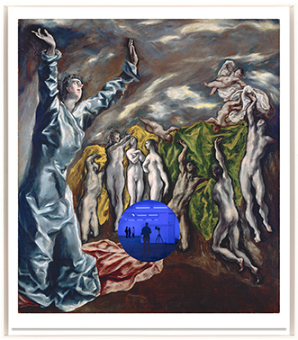 Gazing Ball (El Greco Vision of Saint John)