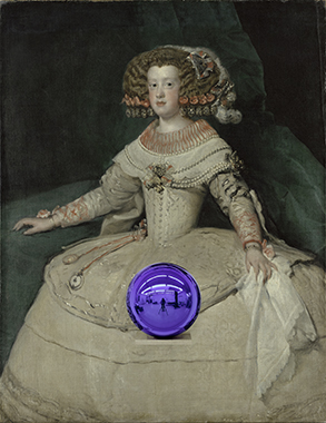 Gazing Ball (Velázquez Infanta Maria Teresa)