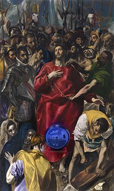 Gazing Ball (El Greco Disrobing of Christ)