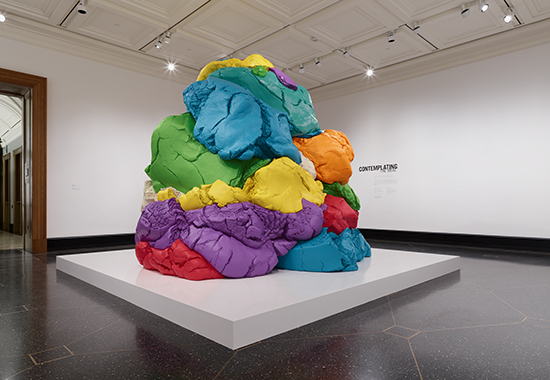 Play-Doh by Jeff Koons. Plato Contemporary: Artists' Visions, Getty Villa, Los Angeles, 2018
