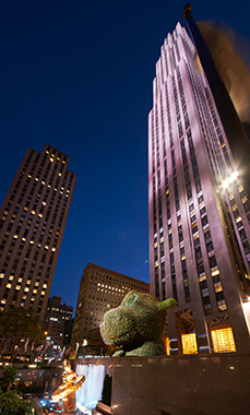 Jeff Koons: Split Rocker, Rockefeller Center, New York, 2014