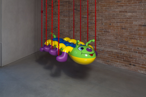 Caterpillar Chains by Jeff Koons. In Praise of Doubt, Punta della Dogana, 2011-2012.