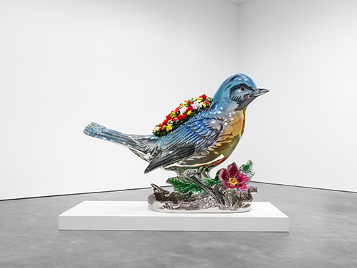 Jeff Koons, Bluebird Planter. David Zwirner: 25 Years, New York, 2018