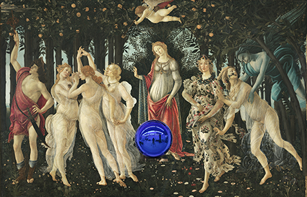 Gazing Ball (Botticelli Primavera)