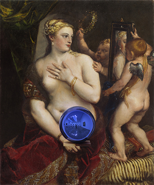 Gazing Ball (Titian Venus with a Mirror)