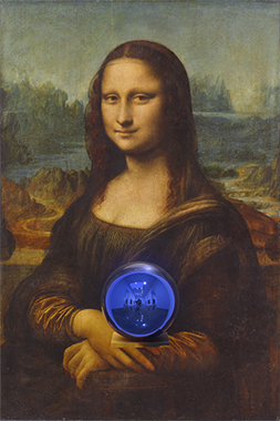 Gazing Ball (da Vinci Mona Lisa)