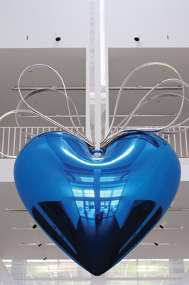 Hanging Heart (Blue/Silver)