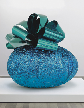 Baroque Egg with Bow (Blue/Turquoise)