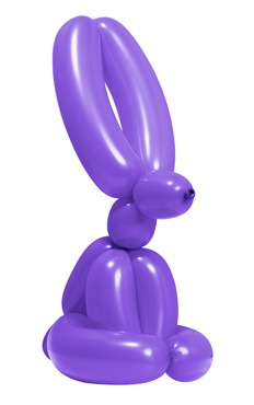 Balloon Rabbit Wall Relief (Violet)