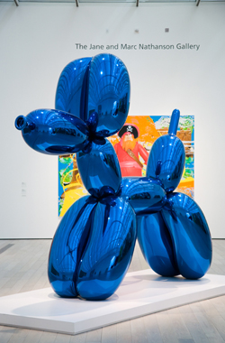 Balloon Dog (Blue) by Jeff Koons. Los Angeles County Museum of Art, Los Angeles, California [February 16 - September 30, 2008]