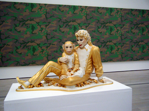Michael Jackson and Bubbles by Jeff Koons. Los Angeles County Museum of Art, Los Angeles, California [February 16 - September 30, 2008]