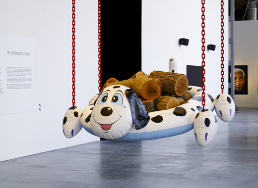 Dogpool (Logs) by Jeff Koons. Un Certain Etat de Monde?, Garage Center for Contemporary Culture, 2009.