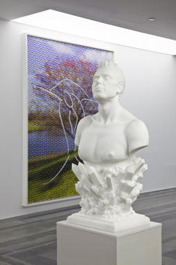Self-Portrait & Landscape (Cherry Tree) by Jeff Koons. Sexuality and Transcendence, Pinchuk Art Centre, 2010.