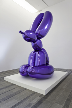 Balloon Rabbit (Violet) by Jeff Koons. Sexuality and Transcendence, Pinchuk Art Centre, 2010.